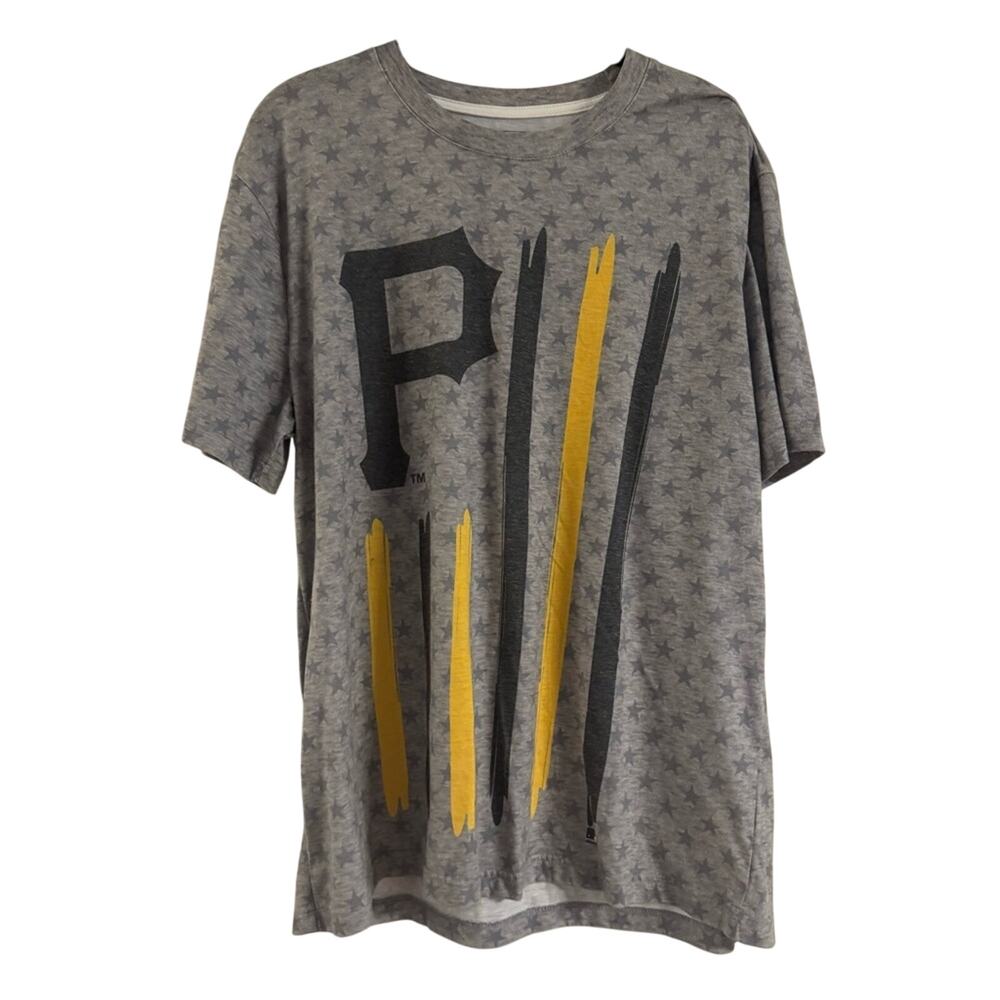 Pirates MLB Genuine Merchandise Gray Flag Logo T Shirt‎ Pittsburgh Size XL